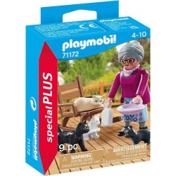 Playmobil - 71172 - Spécial Plus - Grand mère et chats