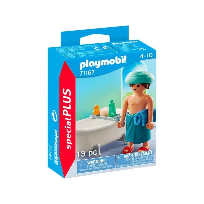 Playmobil - 71167 - Spécial Plus - Homme avec baignoire