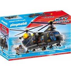 Playmobil - 71149 - City Action - Hélicoptère des forces spéciales