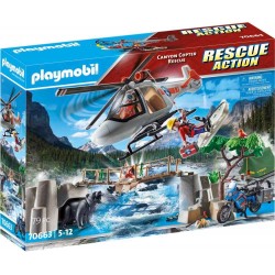 Playmobil - 70663 - City Action - Unités de secouristes avec hélicoptère