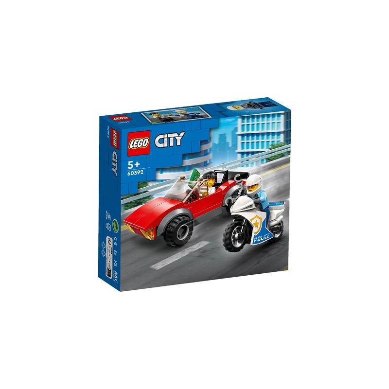 Lego - 60392 - City - La course poursuite de la moto de police