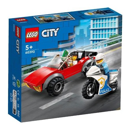 Lego - 60392 - City - La course poursuite de la moto de police