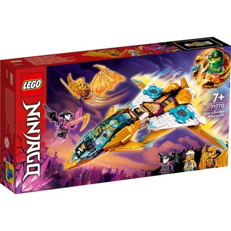 Lego - 71770 - Ninjago - Le jet dragon d'or de zane