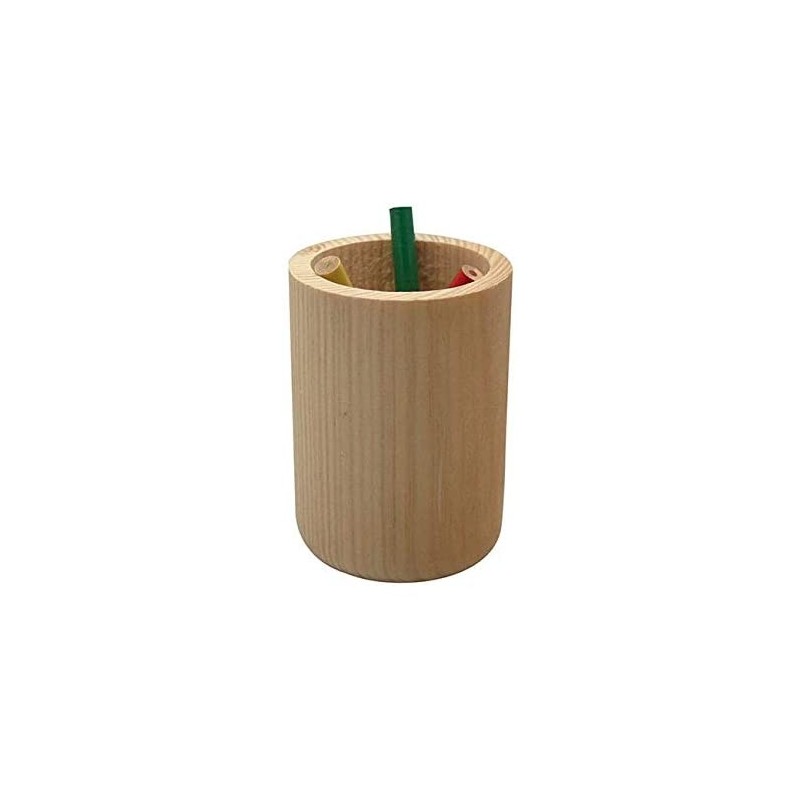 Pot à Crayons en Bois pour Décoration de Maison