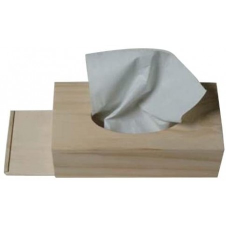 Pw International - Loisirs Créatifs - Boite Mouchoirs Bois - 27,5 X 14 X 87 Cm
