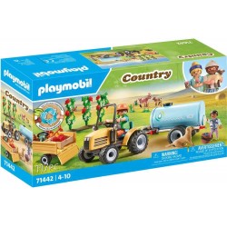 Playmobil - 71442 - Country - Fermier avec tracteur et citerne