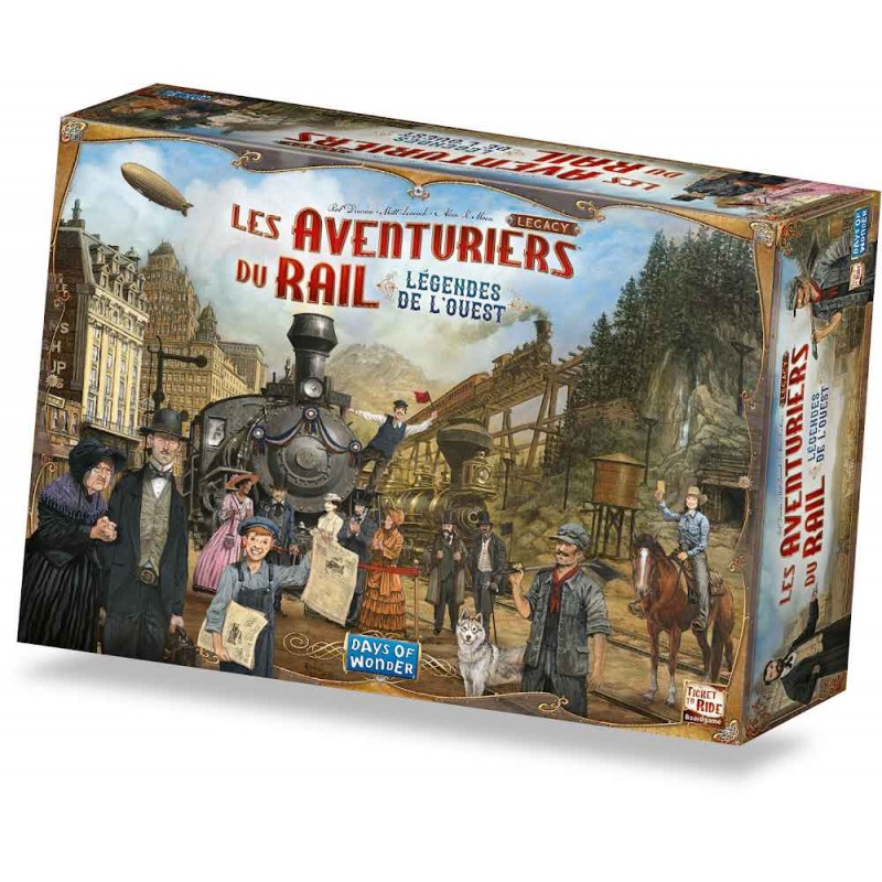 Asmodee - Jeu de société - Les aventuriers de rail Legacy - Légendes de l'Ouest