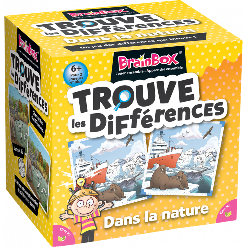 Brainbox - Jeu de société - Trouve les différences - Nature