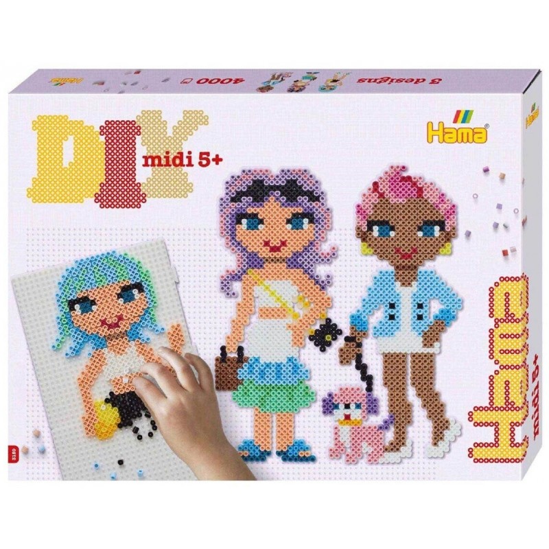 Hama - 3159 - Loisirs créatifs - Coffret 4000 perles - Fashion Girls