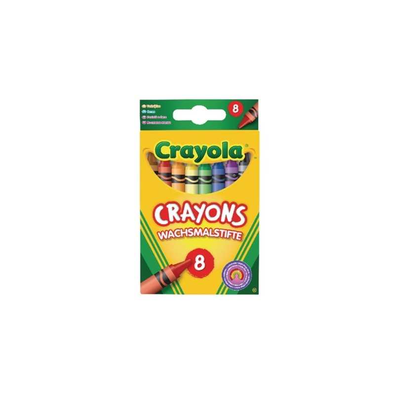 Crayola - Loisirs créatifs - Blister de 8 crayons à la cire