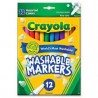 Crayola - Loisirs créatifs - Blister de 12 marqueurs lavables