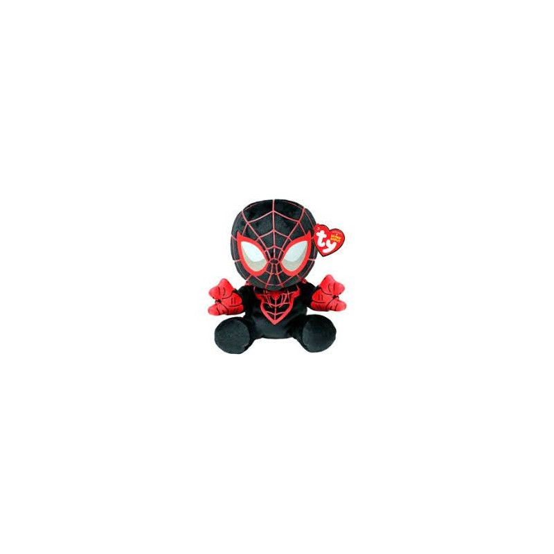 Peluche TY - Peluche 15 cm - Spiderman - Miles Morales
