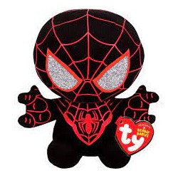 Peluche TY - Peluche 15 cm - Spiderman - Miles Morales