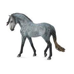 DAM - Figurine de collection - Collecta - Chevaux - Cheval étalon andalou dark dapple grey