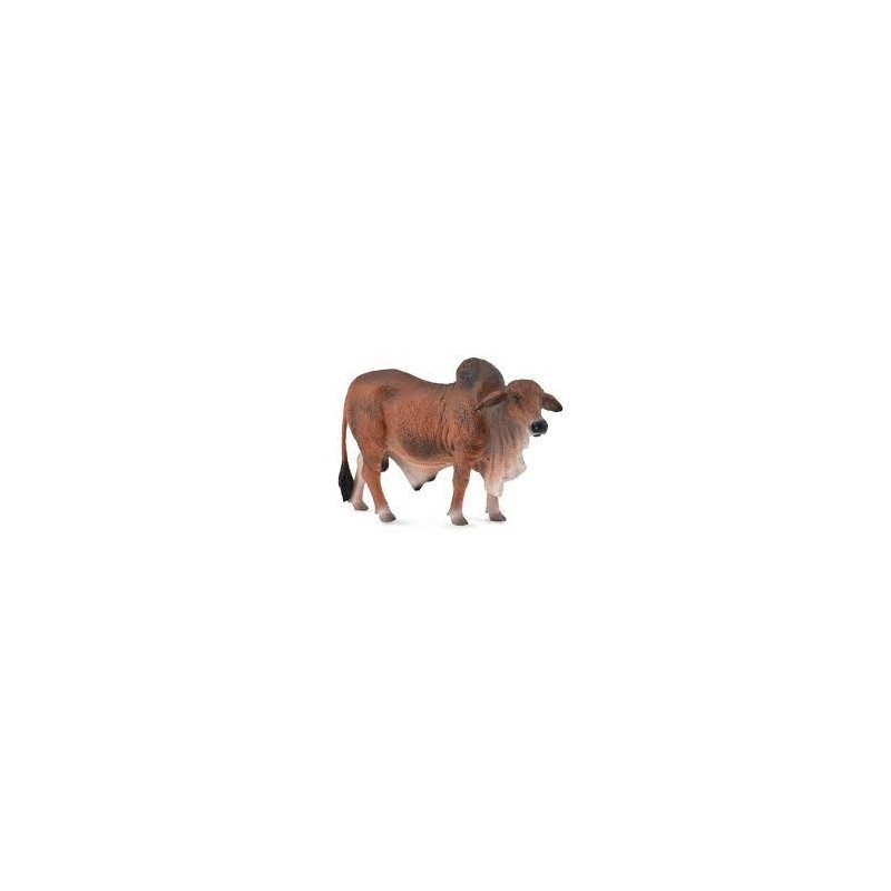 DAM - Figurine de collection - Collecta - Animaux de la ferme - Taureau Brahmane rouge