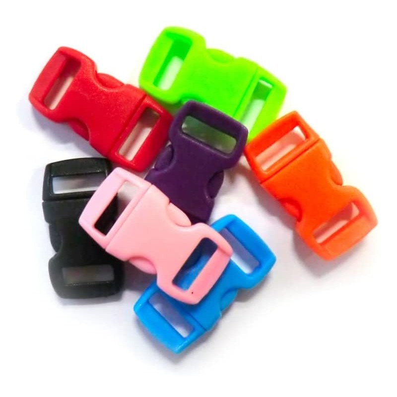 MegaCrea Fermoirs Clips Plastique (idéal Créacord) 3x1,5cm