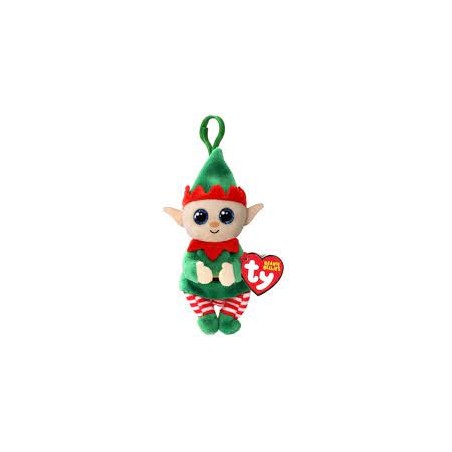 Peluche TY - Porte clé - Elfonzo l'elfe de Noel