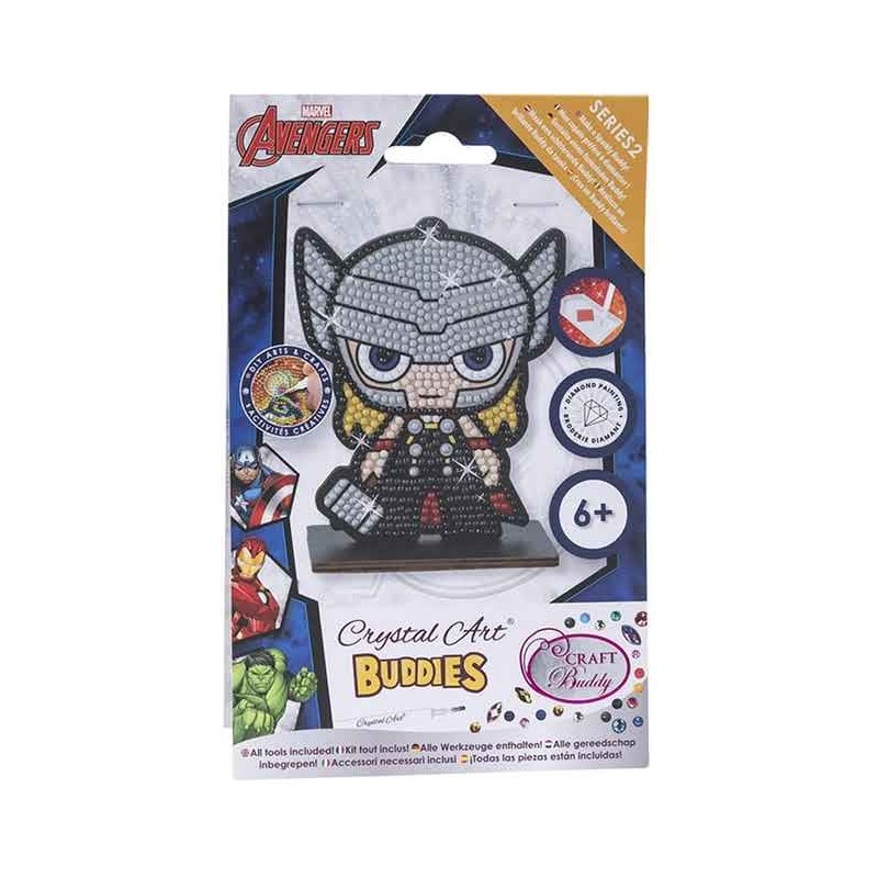OZ - Loisirs créatifs - Crystal Art - Kit figurine à diamanter - Thor