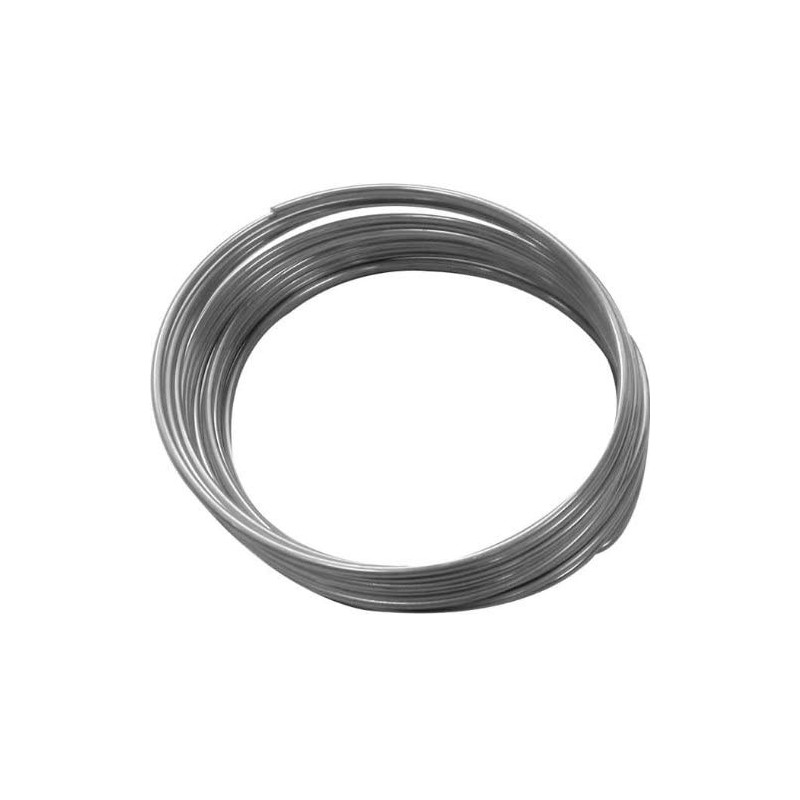 PW International - Fil aluminium argenté de 5m, diamètre 1,5mm, pour loisirs créatifs