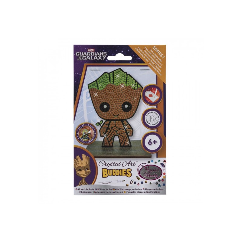 OZ - Loisirs créatifs - Crystal Art - Kit figurine à diamanter - Groot