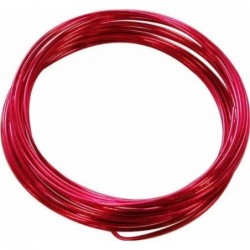 PW International - Fil aluminium rouge de 5m, diamètre 1,5mm, pour loisirs créatifs