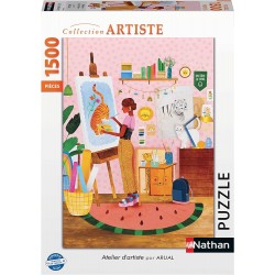 Nathan - Puzzle 1500 pièces - Atelier d'artiste - Laura Lhuillier