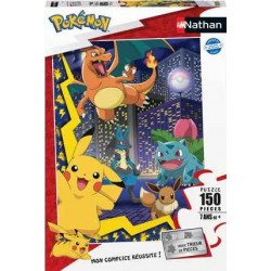 Nathan - Puzzle 150 pièces - La ville des Pokémon