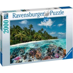 Ravensburger - Puzzle 2000 pièces - Une plongée aux Maldives