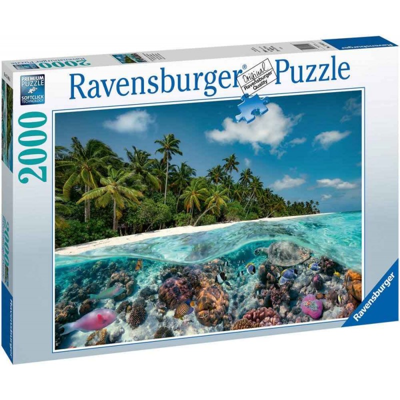 Ravensburger - Puzzle 2000 pièces - Une plongée aux Maldives