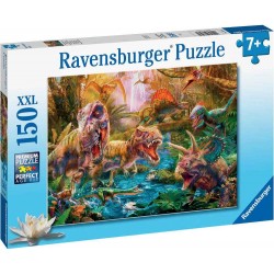 Ravensburger - Puzzle 150 pièces XXL - Le rassemblement des dinosaures