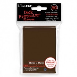 Ultra Pro - Sleeves - Paquet de 50 protèges cartes format standard - Marron