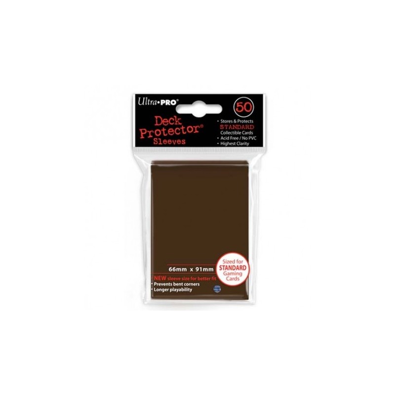 Ultra Pro - Sleeves - Paquet de 50 protèges cartes format standard - Marron