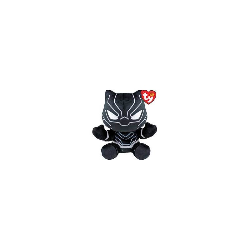 Peluche TY - Peluche 15 cm - Marvel - Black Panther