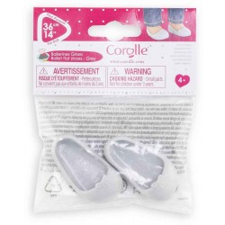 Corolle - Accessoire - Ballerines grises pour poupée Ma Corolle 36 m