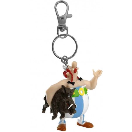 Plastoy - Figurine - 60379 - Porte clés - Obélix portant un sanglier