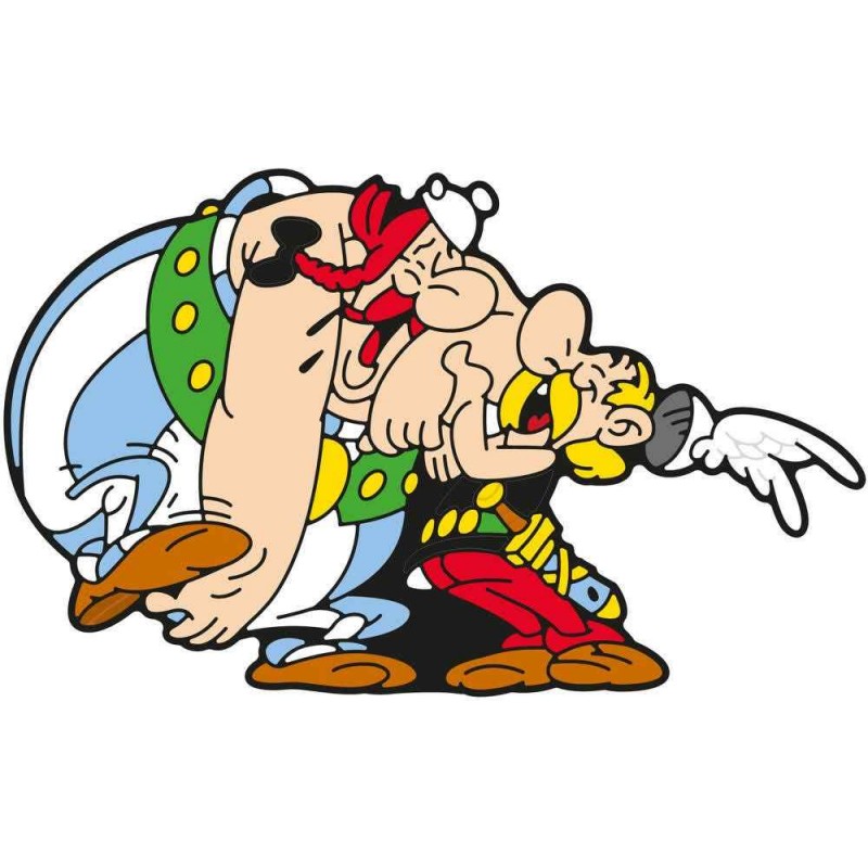 Plastoy - Figurine - 55006 - Magnet - Astérix et Obélix la rigolade