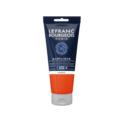 Lefranc Bourgeois - Beaux arts - Acrylique fine - Orange - 80ml