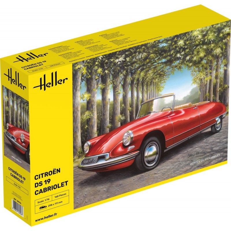 Heller - Maquette - Voiture - Citroen DS 19 Cabriolet