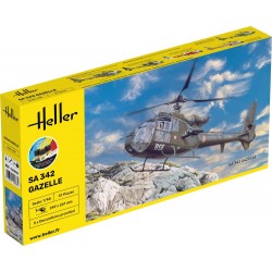Heller - Maquette - Starter Kit - Hélicoptère - SA 342 Gazelle