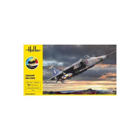 Heller - Maquette - Starter Kit - Avion - jaguar GR1/GR3