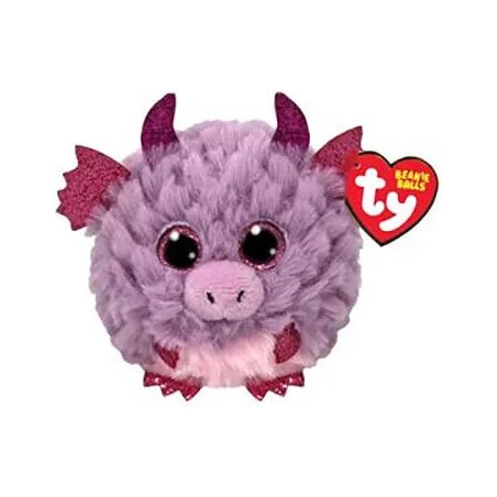 Peluche TY - Puffies 10 cm - Spark le dragon