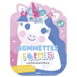Auzou - Gommettes formes - l'aventure de petite licorne