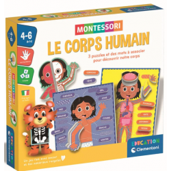 Clementoni - Jeu éducatif - Le corps humain - Montessori