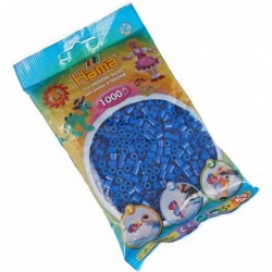 Hama - Perles - 207-08 - Taille Midi - Sachet 1000 perles bleu foncé