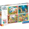 Clementoni - Puzzle 4 en 1 - Winnie l'Ourson