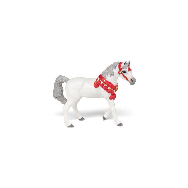 Papo - Figurine - 51568 - Chevaux, poulains et poneys - Cheval Arabe blanc en tenue de parade