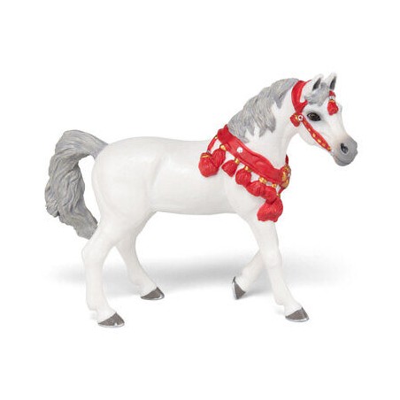 Papo - Figurine - 51568 - Chevaux, poulains et poneys - Cheval Arabe blanc en tenue de parade