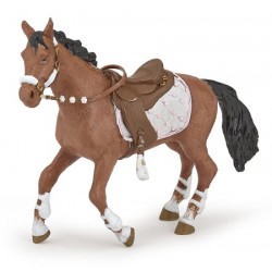 Papo - Figurine - 51553 - Chevaux, poulains et poneys - Cheval de la cavalière fashion hiver