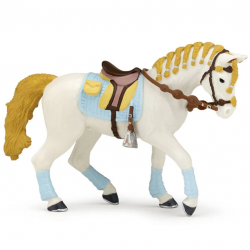 Papo - Figurine - 51545 - Chevaux, poulains et poneys - Cheval de la cavalière fashion bleue