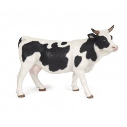 Papo - Figurine - 51148 - La vie à la ferme - Vache noire et blanche